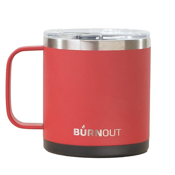 BurnOut 2.0 Instant Drinkability Temperature Control Mug 14 oz Red Black