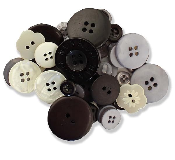 Hand Dyed Neutral Buttons - 3.5 Ounce Collection at Buttons Galore Haberdashery