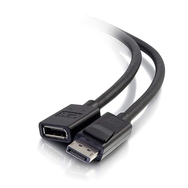 C2G 54451 6ft DisplayPort Male to Female Extension Cable for Enhanced Connectivity and Performance