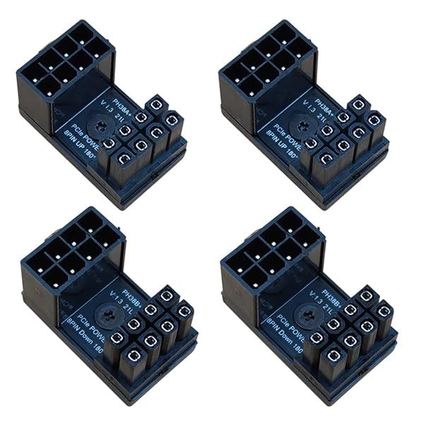 COMeap 8 Pin 180 Degree Adapter for GPU VGA PCIe Power Connector Board for Desktop Graphics Card