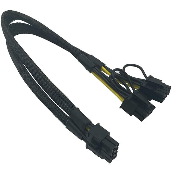 COMeap 8 Pin PCIe Power Cable for Dell T3600 T3610 T5600 T5610 T7600 T7610 - Dual 8 Pin (6+2) Adapter, 13-inch (34cm)