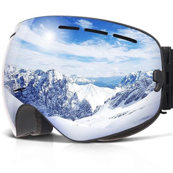 COPOZZ G1 OTG Ski Goggles - Anti-Fog, UV Protection, Polarized Lens for Men, Women & Youth | Perfect for Snowboarding!