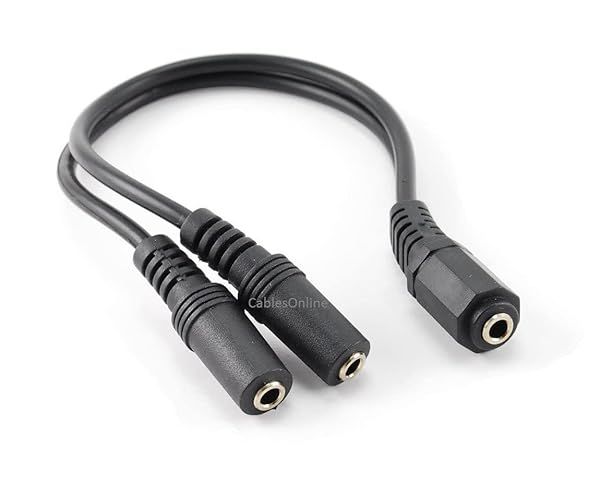 Buy CablesOnline 9-Inch 3.5mm Stereo Splitter & Gender Changer - AV-Y15 for Enhanced Audio Connectivity
