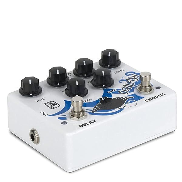 Caline DCP03 Devilfish Chorus Delay Effect Pedal Dual Guitar Pedal for Enhanced Sound Quality and Versatility