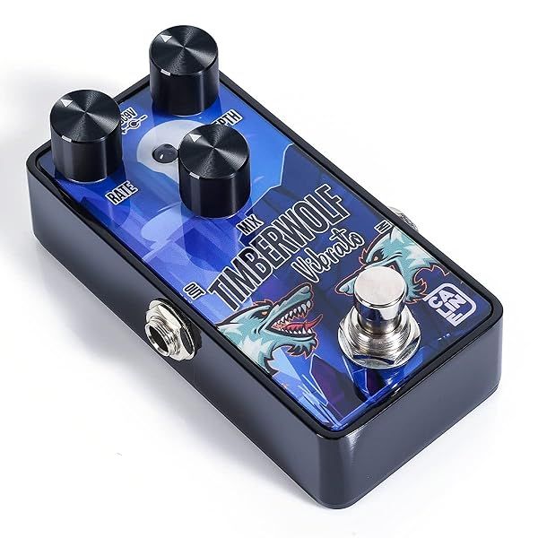 Caline Mini Guitar Vibrato Pedal G006 G Series Traditional Vibrato Effect Sound Processor for Electric Guitar Bass, Digital Circuit Design