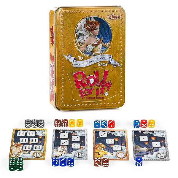 Calliope Games Roll for It Deluxe Edition Board Game Fun Family Game for All Ages Perfect for Game Night