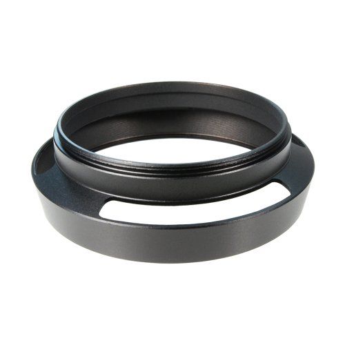 CamDesign 52mm Pro Angle Vented Metal Lens Hood & 58mm Cap for Leica, Canon, Sony, Nikon & More