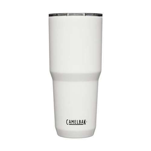Buy CamelBak Horizon 30oz Tumbler - Insulated Stainless Steel with Tri-Mode Lid in White | Perfect for Hot & Cold Drinks