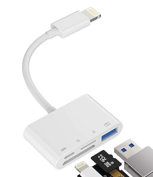 Camera Memory SD Card Reader for iPhone Lightning to USB OTG Adapter Micro TF Charger Connector for iPad 12 11 XS XR X