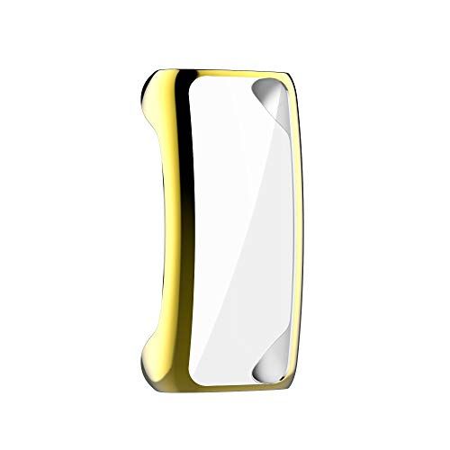 Fitbit Inspire 2 Inspire 3 Case Soft TPU Screen Protector Full Protective Cover Gold