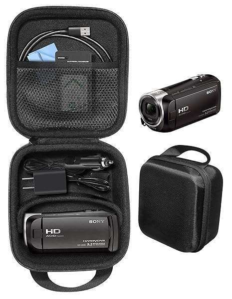 CaseSack Camcorder Case for Sony HDRCX440, Canon VIXIA HF R800 & More - Ultimate Protection for Your Video Gear
