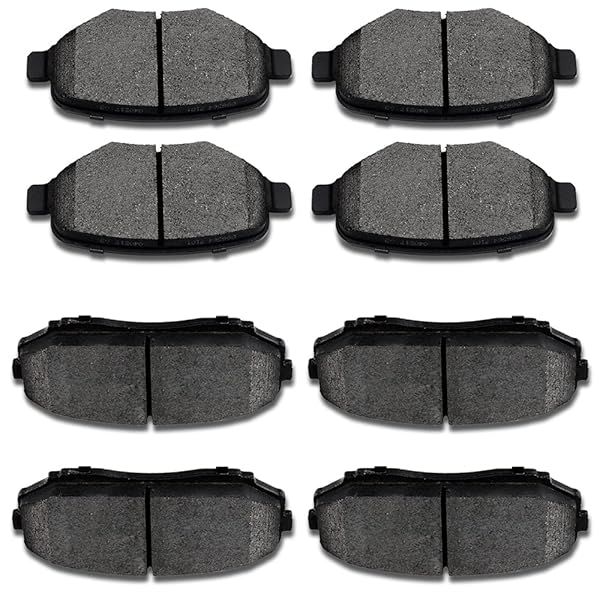 SCITOO 8pcs Ceramic Brake Pads Kit for Ford Edge, Lincoln MKX, Mazda CX-7 & CX-9 (2007-2015) - High Performance & Durable