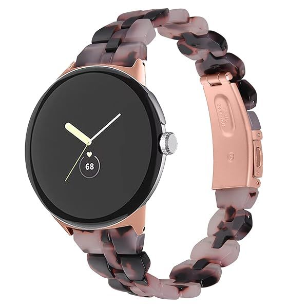 Chofit Compatible with Google Pixel Watch 4 3 41MM Pixel watch 2 1 Bands Women, Stylish Resin Bracelet Replacement Bands Adjustable Wristband