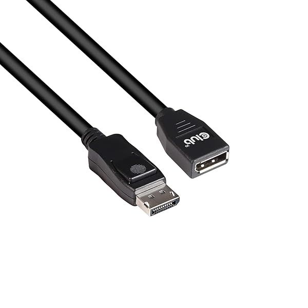 Club 3D CAC-1022 DisplayPort 1.4 HBR3 8K60Hz & 4K144Hz Extension Cable 2m - High-Performance M/F Connection