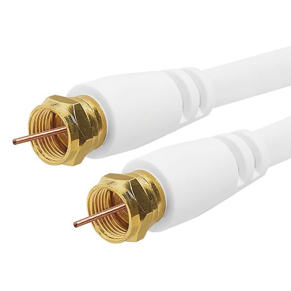 75ft Cmple Digital Coaxial Cable F-Type Male RG6 for Audio/Video - High-Quality Satellite Cord