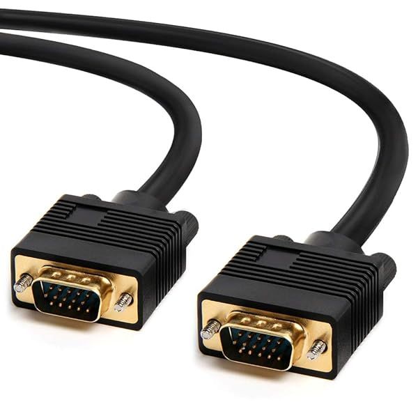 Cmple 50ft SVGA/VGA Male to Male Cable - 1080P Full HD Monitor Adapter for Laptop, PC, Projector & HDTV