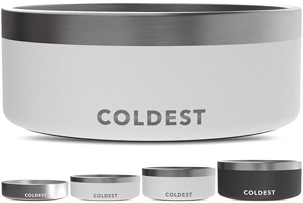 Coldest Dog Bowl: Heavy Duty Insulated, Non-Slip & Spill Proof - Perfect for Dogs & Cats (64 oz, Dishwasher Safe)