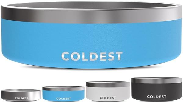 Coldest Dog Bowl: Heavy-Duty Insulated, Non-Slip & Spill-Proof - Perfect for Dogs & Cats (42 oz, Celestial Blue)