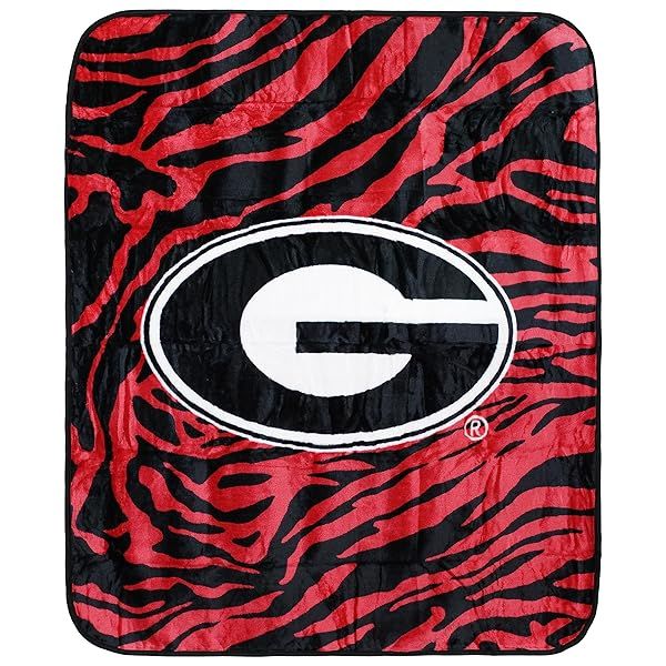 Georgia Bulldogs Raschel Throw Blanket 60x50 Soft Cozy College Covers Perfect for Fans