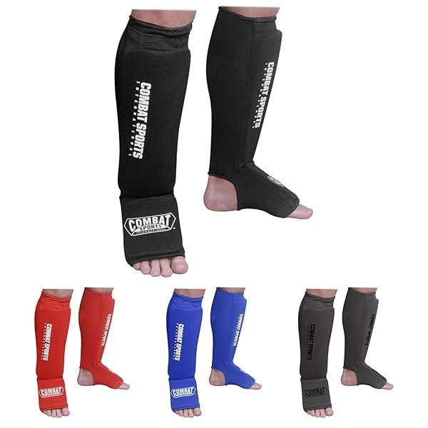 Top-Rated Washable MMA Shin & Instep Guards | Elastic Padded Protection for Combat Sports