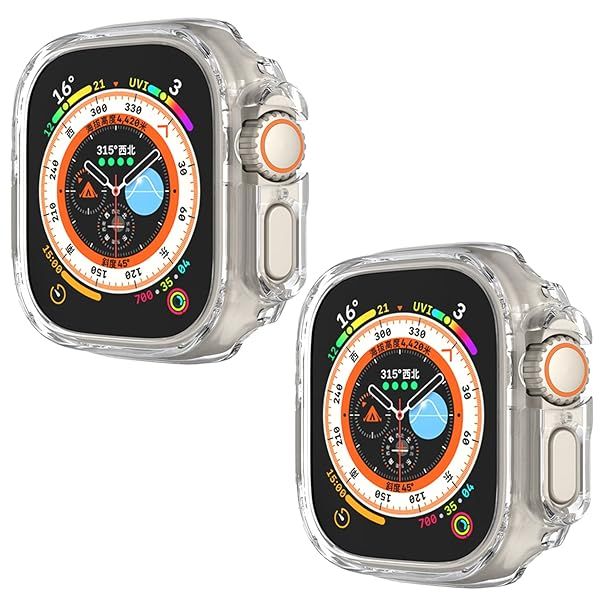 Shockproof Hard PC Case for Apple Watch Ultra 2 & 49mm - Impact-Resistant Bumper Cover