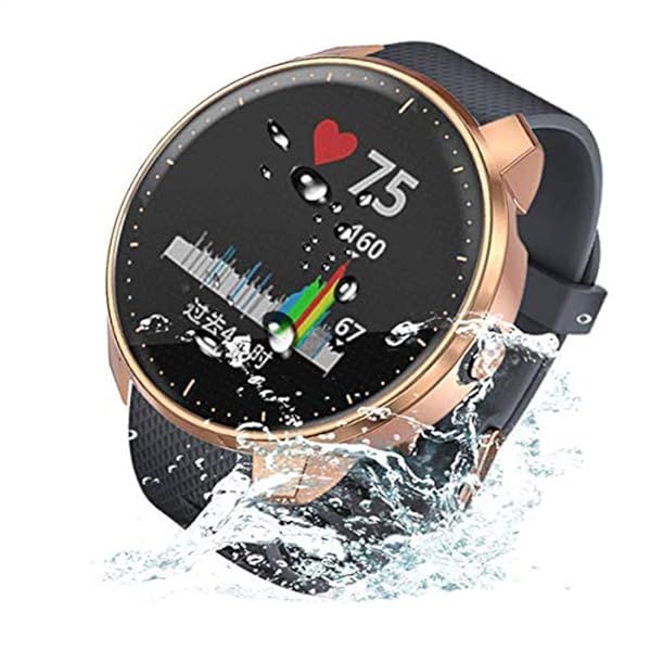Garmin Vivoactive 3 Music Waterproof Protective Case Soft TPU Screen Protector Cover Scratch-Proof Bumper Shell Rose Gold