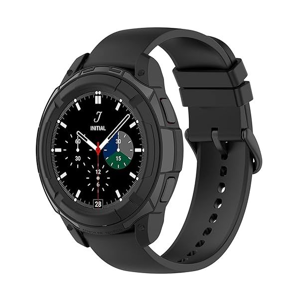 Samsung Galaxy Watch4 Classic 46mm Case Bezel Ring Cover Frame in Black Red White Green