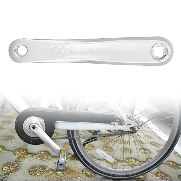 170mm Alloy Left Crank Arm Replacement - Silver, Compatible with Various Bikes