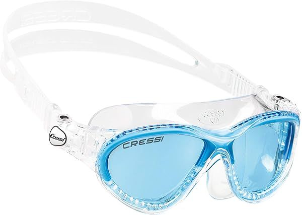 Buy Cressi Mini Cobra Snorkel Mask - Clear/Blue with Blue Lens for Ultimate Underwater Clarity