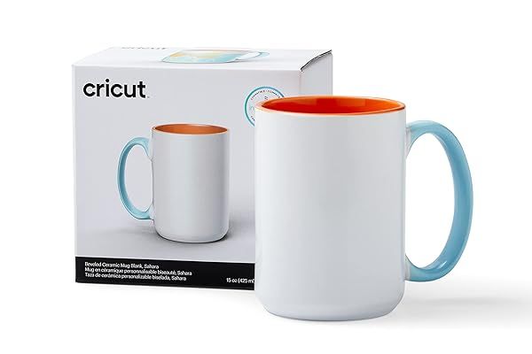 Buy Cricut Beveled Blank 15 oz Ceramic Mug - Perfect for Custom Designs & Crafts