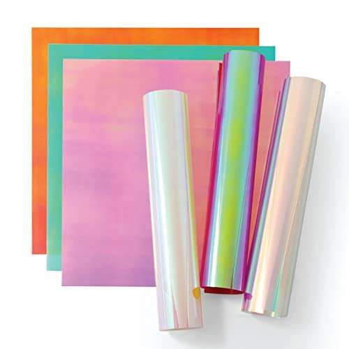Ultimate Cricut Holographic Sparkle Iron On Sampler - 3 Sheets HTV for Shirts & Apparel