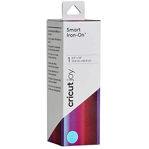 Cricut Smart Iron On Holographic Dahlia 5.5in x 24in for Joy Machine Matless Cutting Shapes Up to 4ft Repeated Cuts Up to 20ft