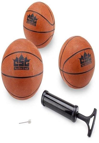 Buy Crown Sporting Goods Mini Basketball Set of 3 (5-Inch) with Needle & Inflation Pump - Perfect for Kids & Indoor Fun!