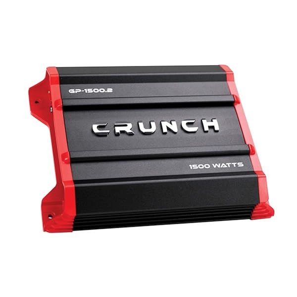 Crunch Ground Pounder GP-1500.2: Powerful 1500 Watt 2 Channel Amplifier for Superior Sound