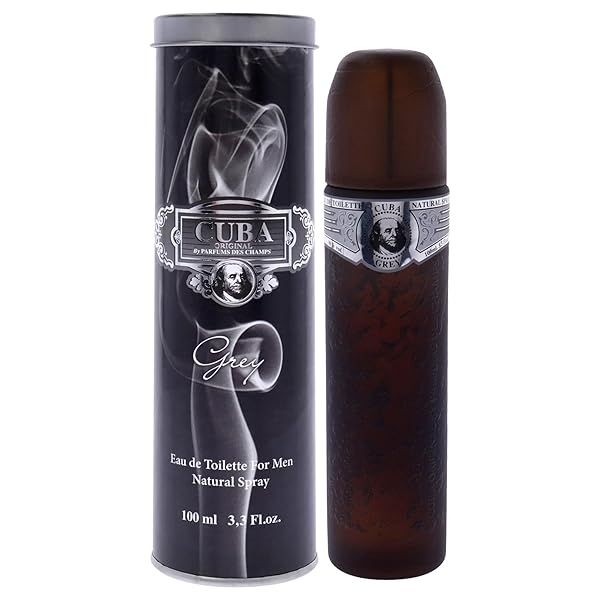 Cuba Grey EDT Spray for Men - 3.3 Fl Oz | Fresh & Masculine Fragrance
