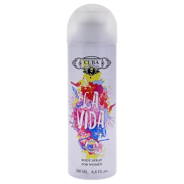 Cuba La Vida Body Spray for Women - 6.6 oz | Refreshing Fragrance & Long-Lasting Scent