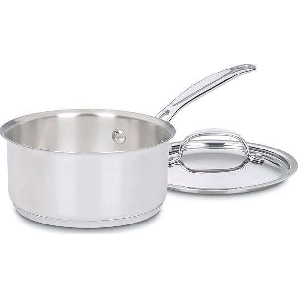 Buy Cuisinart 1 Quart Stainless Steel Saucepan with Cover - Chef's Classic Cookware Collection
