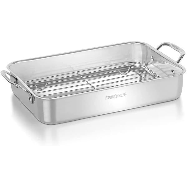 Buy Cuisinart 7117-14RR Lasagna Pan & Roasting Rack - 14-Inch Chef's Classic Cookware Collection