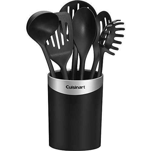 Buy Cuisinart CTG-00-CCR7 Curve Crock Set of 7 Tools - Stylish Black Kitchen Essential