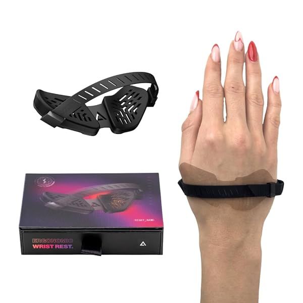 DELTAHUB Carpio G2.0 - - Advanced Ergonomic Right-Handed Gaming Wrist Rest for Mouse - Superior Support for Serious Gamers - Anti-Fatigue, Smooth