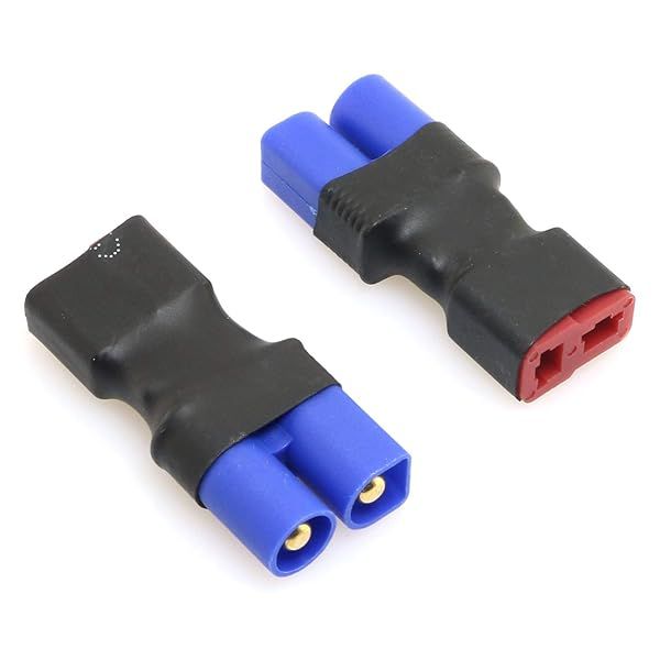 DGZZI No Wires Connector 2PCS EC3 Male Female T-Plug Adapter for RC FPV Vehicle Power Wire Lipo Battery