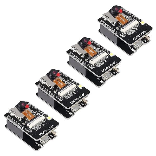 DORHEA 4 Set ESP32 Cam WiFi Bluetooth Development Board with OV2640 Camera Module for Arduino Raspberry Pi