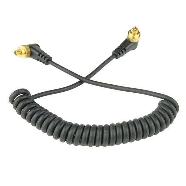 DSLRKIT Male to Male Flash PC Sync Cable Cord with Screw Lock - Reliable Photography Accessory