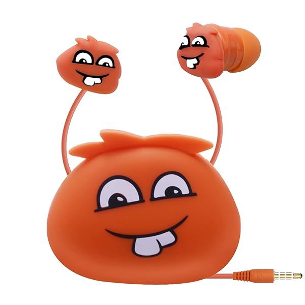 DTMNEP Kids Earbuds with Storage Case for Back to School, Earbuds for Kids in-Ear Headphones of Electronics Wired 3.5mm with Mic Microphone, Lovely