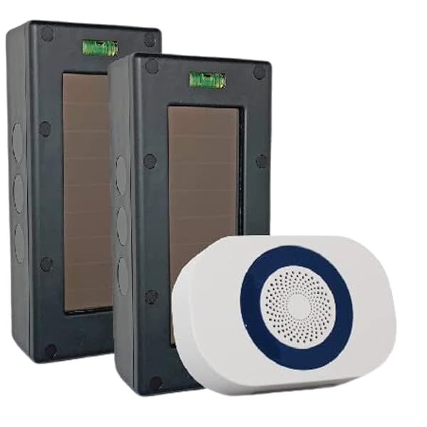 Dakota Alert SBA-4k Plus Solar Break Beam Driveway Alarm Kit - Long Range, Outdoor, Weatherproof, Up to 1 Mile Wireless Range - Includes SBB-4000