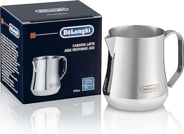 De'Longhi DLSC060 Milk Frothing Jug 12 oz - Premium Stainless Steel for Perfect Froth