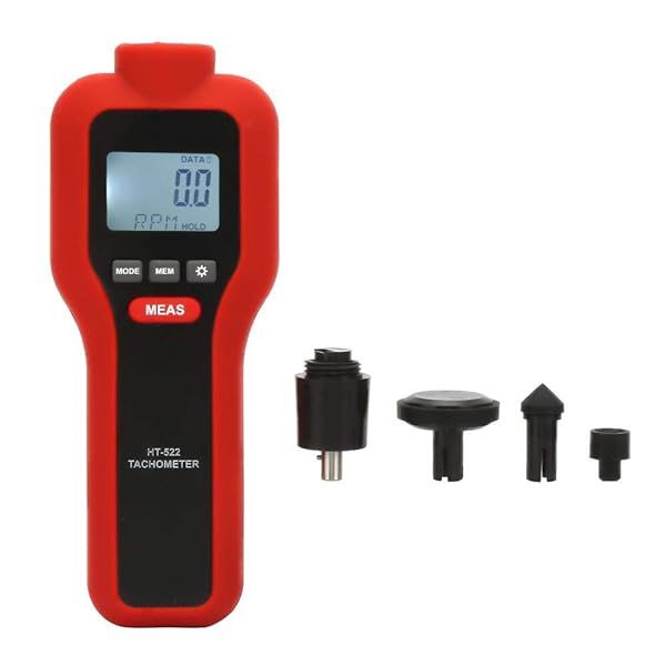 High-Resolution Digital LCD Tachometer - Professional Handheld Speed Meter for Motors & Fans