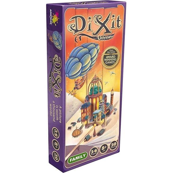 Dixit Odyssey Board Game Expansion 84 New Cards for Creative Storytelling Fun Family Game for Kids and Adults Ages 8 Plus 3 to 6 Players 30 Min Playtime