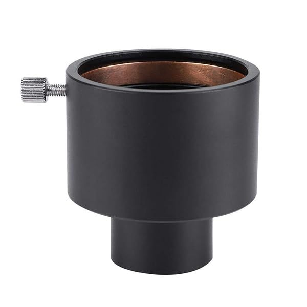 Diyeeni 1.25 to 2 Inch Telescope Eyepiece Adapter for Enhanced Viewing and Photography with Telescope Focuser Mount Compatibility