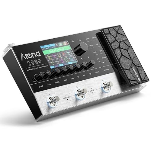 Donner Arena 2000 Guitar Multi-Effects Pedal: 278 Effects, 100 IRs, Looper & More!